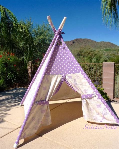 Parisian Princess Teepee In Lavender Ready To Ship Fort Etsy Custom