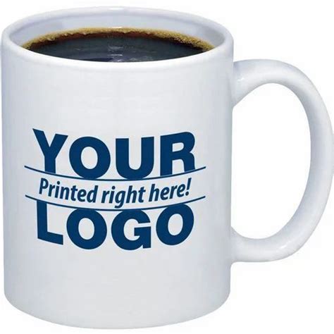 Personalised White Mug Print At Rs Piece White Logo Mug In Egra