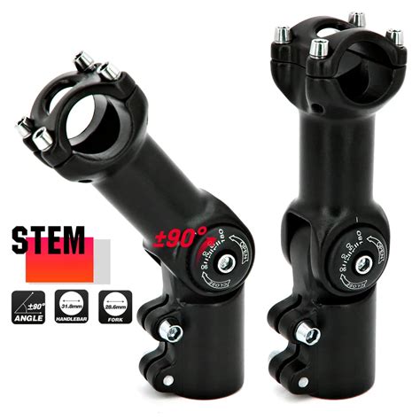 Aluminium Adjustable Bike Stem Riser For 25 4 31 8mm Handlebar 90mm