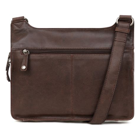 Sac Reporter Cuir INSTINCT Marron Hexagona Sac Besace Messenger Homme