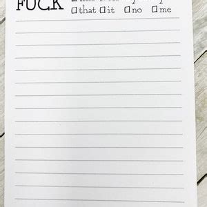 Fuck This Notepad Fuck It Funny Gift For Her To Do List Gift For Women Gift For Her
