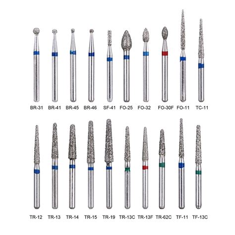 Pcs Dozen Dental Diamond Burs Boor Tandheelk Grandado