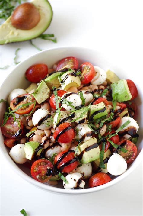 Caprese Salad With Avocado And Balsamic Glaze The Forked Spoon