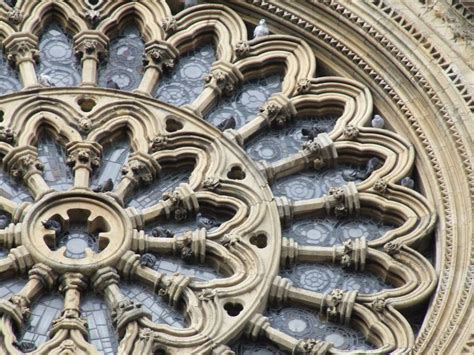 Rose Window Up Close To The Rose Window On The South Transept Of York