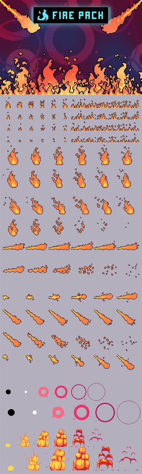 Fire Pixel Art Animation Sprites Download Pixel Art Pixel Pixel Art Games