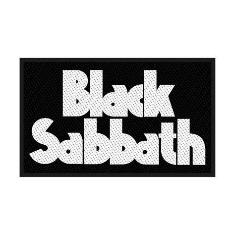 Black Sabbath Logo Black Patch