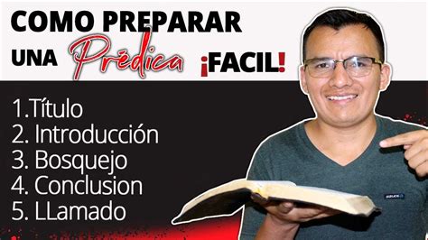 COMO PREPARAR Una PREDICA Facil En 3 PASOS Aprende A Predicar En