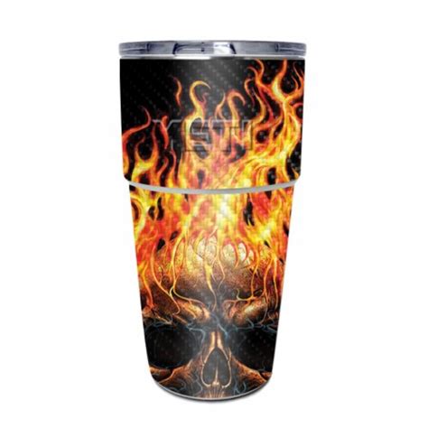 Mightyskins Cf Yepint Si Hot Head Carbon Fiber Skin For Yeti Rambler