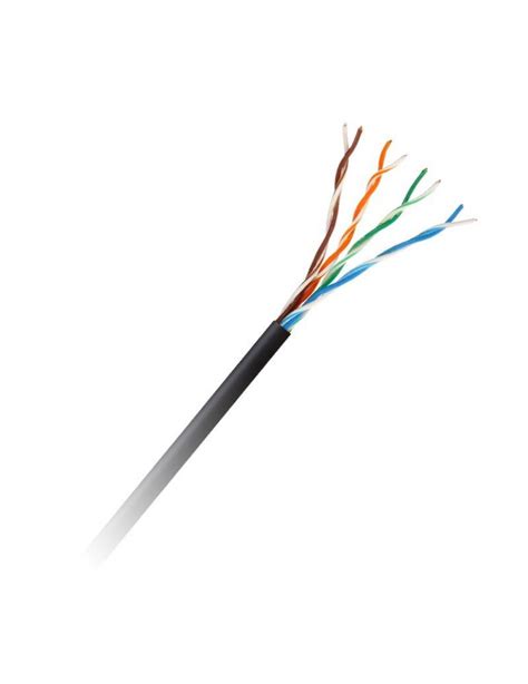 Cablu UTP Cat 5E CableTech Conductor Cupru Izolatie Gel Negru 305m