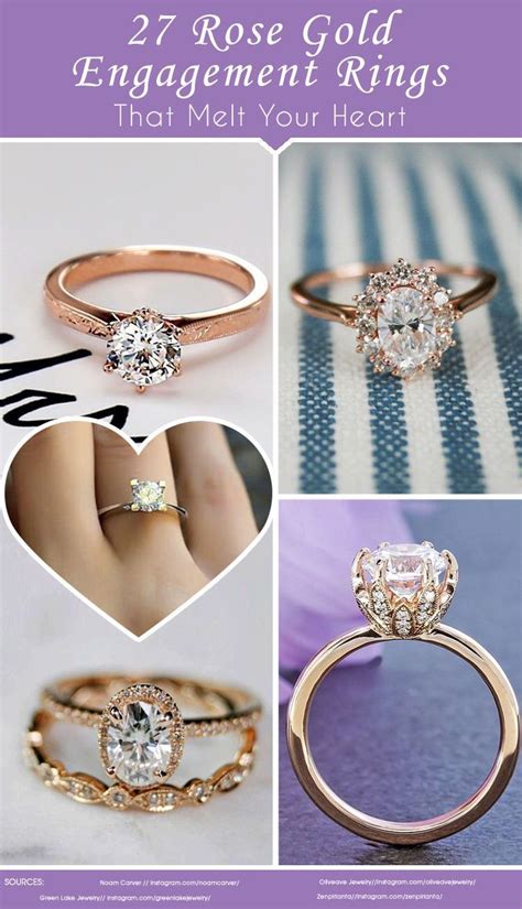 Rose Gold Engagement Rings 28 Rings That Melt Your Heart Rose Gold