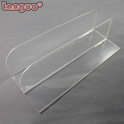 Custom Clear Pvc Acrylic L Shape Shelf Dividers For Supermarket