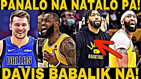 LAKERS PANALO NA NATALO PA KONTRA MAVS DAVIS MAKAKAPAG LARO NA ULIT