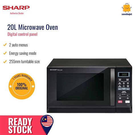 Sharp Microwave Oven Digital R207EK Shopee Malaysia