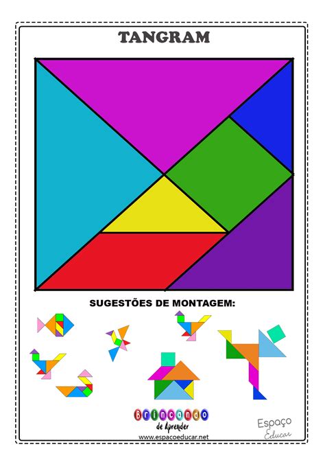 A Arte De Educar Educação Em Questão Tangram Para Imprimir