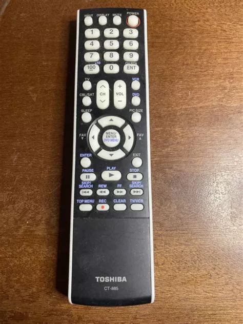 Toshiba Ct Oem Original Tv Vcr Dvd Replacement Remote Control