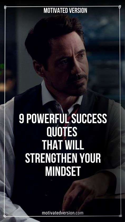 A Man In A Vest And Tie With The Words Powerful Success Quotes That