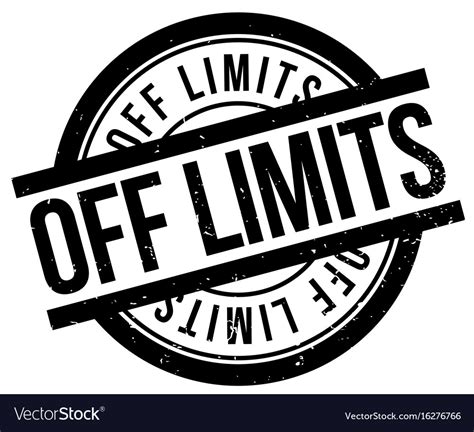 Off Limits Rubber Stamp Royalty Free Vector Image