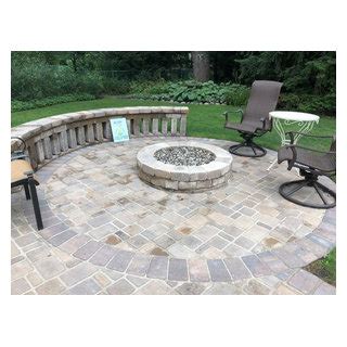 Belgard Paver Patio With Gas Fire Pit By Wilmette IL Belgard Patio