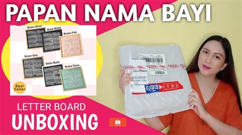 Papan Nama Bayi Perlengkapan Bayi Baru Lahir Unboxing Shopee Haul