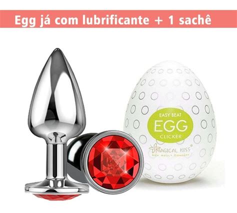 Plug Anal A O Inox Tam G Masturbador Egg Sortido Brinde Mercadolivre