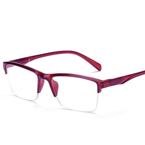 Violet Dioptrie Lunettes De Lecture Demi Monture Pour Hommes