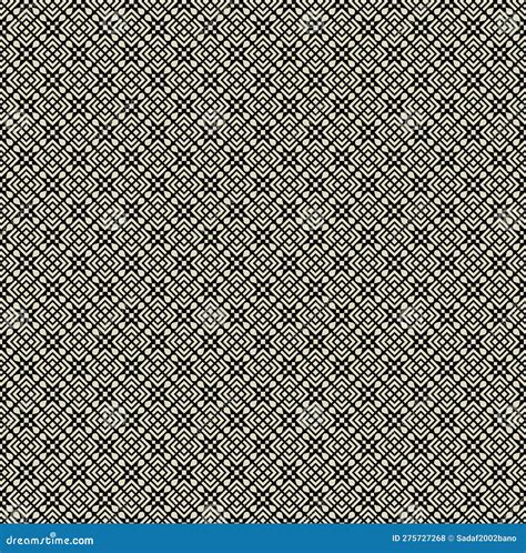 Vector Seamless Pattern Modern Stylish Texture With Monochrome Trellis