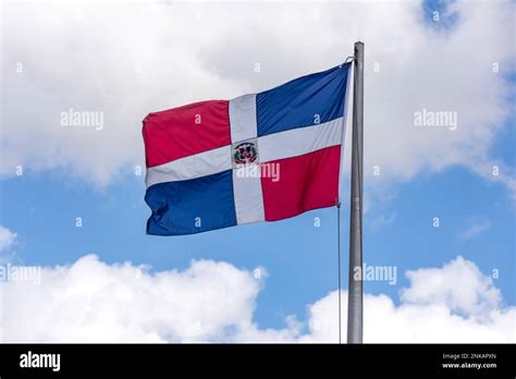 Flag of Dominican Republic, Plaza de la Espana de La Hispanidad, Santo ...