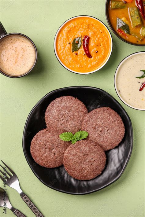 South Indian Breakfast Ragi Idly Nachni Idly Finger Millet Idli