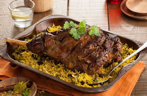 Indian Spiced Leg Of Lamb With Pilau Rice Tesco Real Food