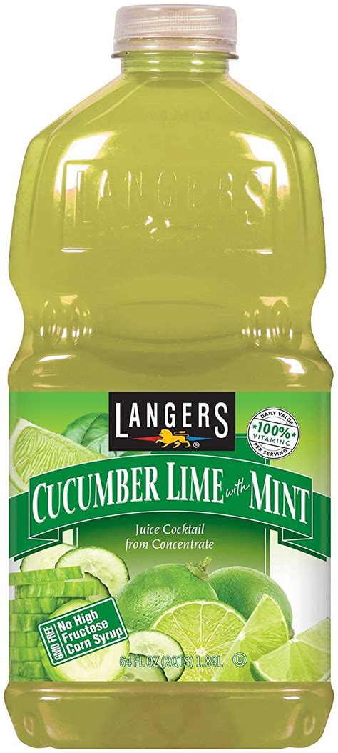 Juice Cocktail Cucumber Lime With Mint 64 Fl Oz Pack Of 8