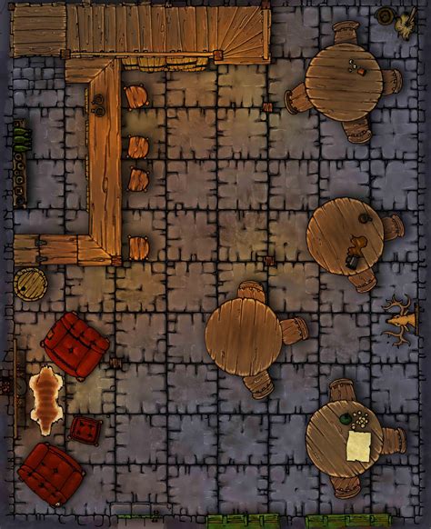 Dungeons And Dragons Tiled Tavern Map By Mike Perrotta On Deviantart