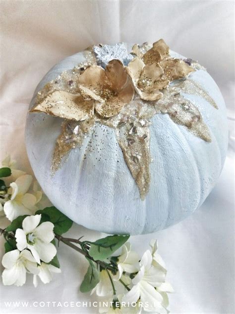 Shabby Chic Altered Pumpkin Shabby Chic Halloween Shabby Chic