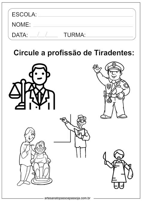 21 de abril Dia de Tiradentes 10 Atividades para educação Infantil