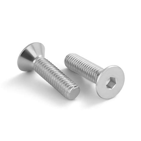 M8 125 X 40mm Flat Head Socket Cap Screws Countersunk Bolts 304 Stainless Steel 18 8 Bright