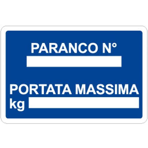 Cartello In Alluminio Formato Mm X Paranco Portata Massima A