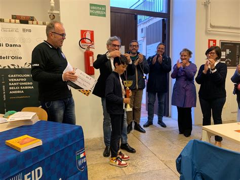 Torneo nazionale di Dama Città dellOlio ad Andria ecco i