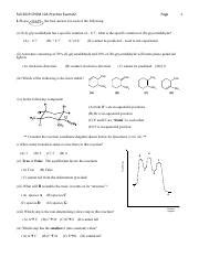 Orgo Practice Exam 2 Pdf Fall 2019 CHEM 12A Practice Exam 2 I