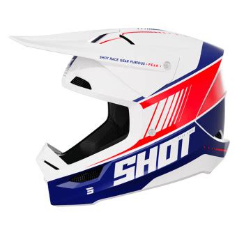 Casque SHOT Furious Peak Blue Red Enfant cherche Propriétaire iCasque