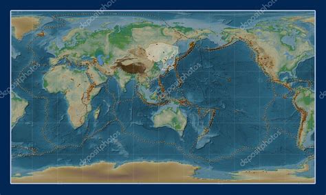 Placa Tect Nica Amur En El Mapa De Elevaci N F Sica En La Proyecci N