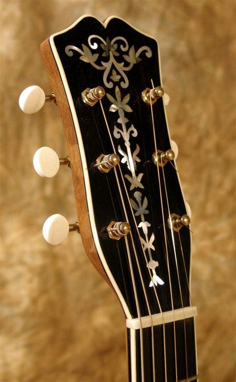 The Knowledge Headstock Guitar Inlay Custom Acoustic Guitars