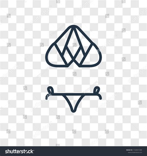 Bikini Vector Icon Isolated On Transparent Stock Vector Royalty Free Shutterstock