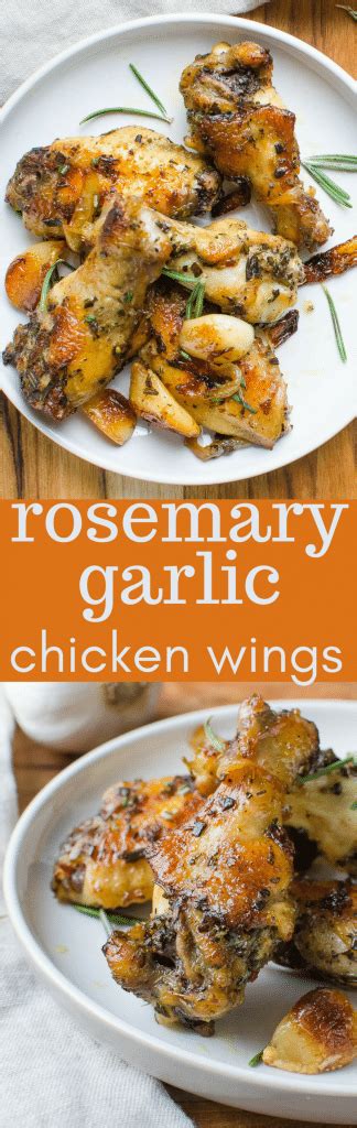 Rosemary Garlic Chicken Wings Garlic Zest