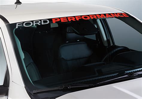 Ford Performance Ranger Windshield Banner Whtred Part Details For M