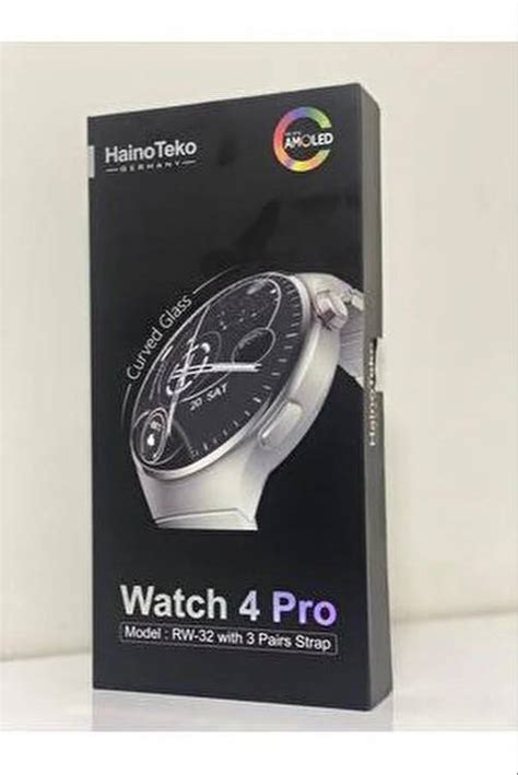 Haino Teko Watch 4 Pro RW32 Curved Amoled Ekran 3 Kordon Akıllı Saat