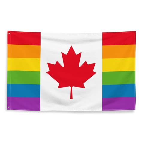 Lgbt Canada Pride Flag 3x5 Etsy