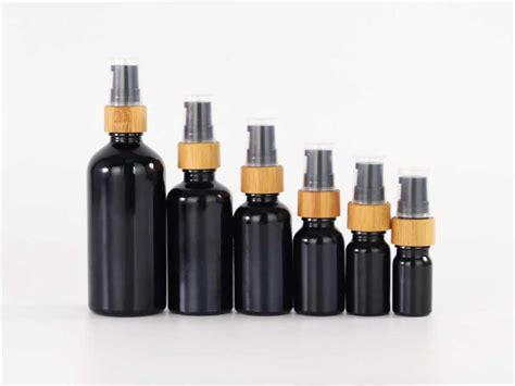 Black Glass Bottles Wholesale Opaque Black Glass Jars With Lids Uzone Packaging