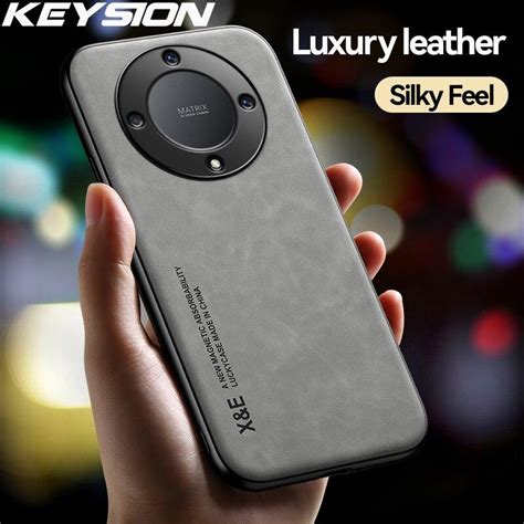 Satın alın KEYSION Luxury Leather Case for HONOR X9A 5G X9 5G Soft