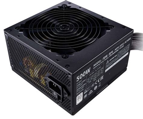 Cooler Master MPE-5001-ACABW-WO MWE 500W 80 Plus Certified Desktop ...