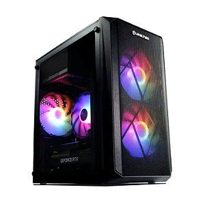 Gabinete Gamer Liketec Zeus V Aqu Rio S Fans Cubo Design Blue Sky