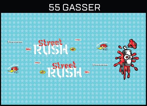 Hot Wheels Gasser Street Rush Waterslide Printed White